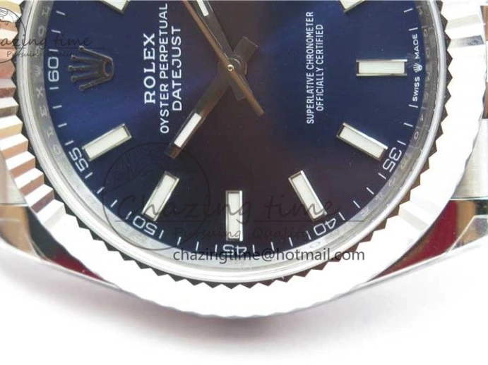 0114 SportInspired DateJust 41MM 126334 904L SS VRF 1:1 Best Edition Blue Dial Stick Markers on SS Jubilee Bracelet A 2903